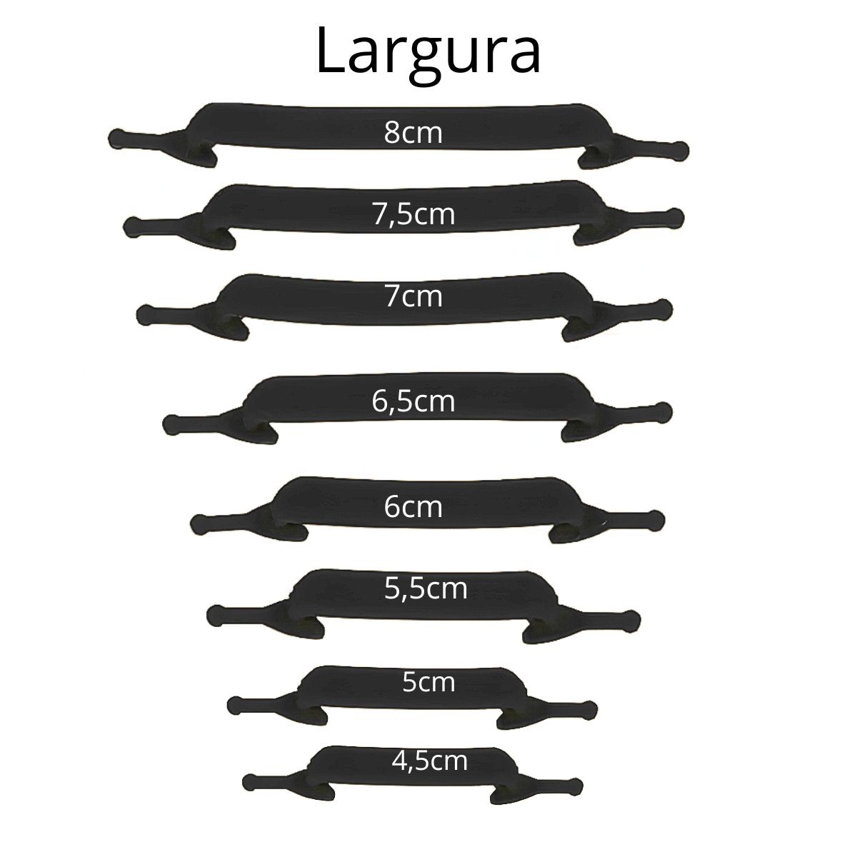 Cadarço De Silicone O Par Elástico Preto Cadarço De Silicone O Par Elástico Preto